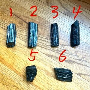 Nature black tourmaline crystal